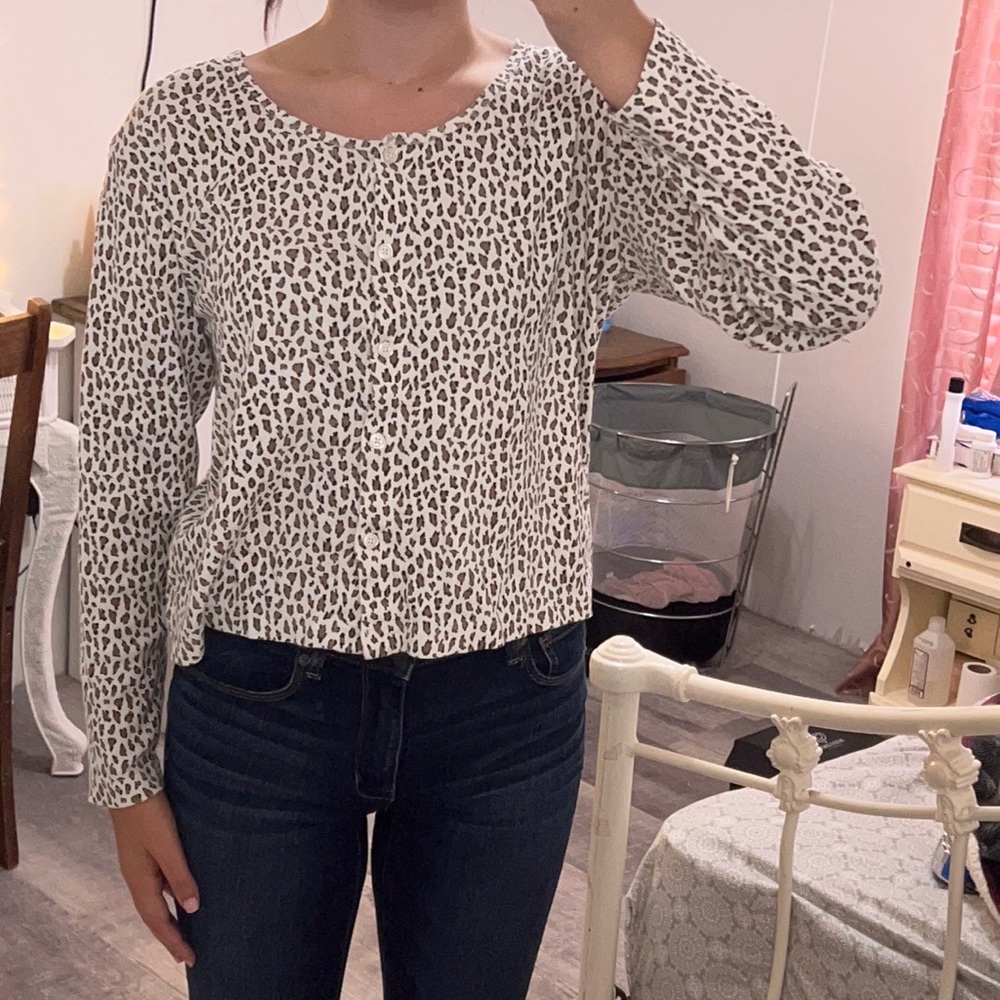 Victoria’s Secret button up sleep top